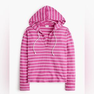 J.CREW Striped V-neck hoodie